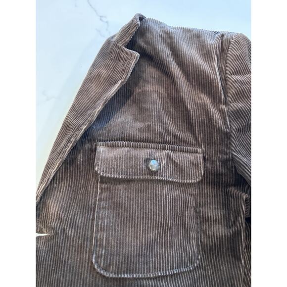Chaps Mens Corduroy Shirt Jacket Brown XL / Shirt Coat / Shacket - Picture 5 of 6